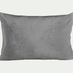 alinea Housse De Coussin*Housse de coussin effet polaire 40x60cm - restanque Gris