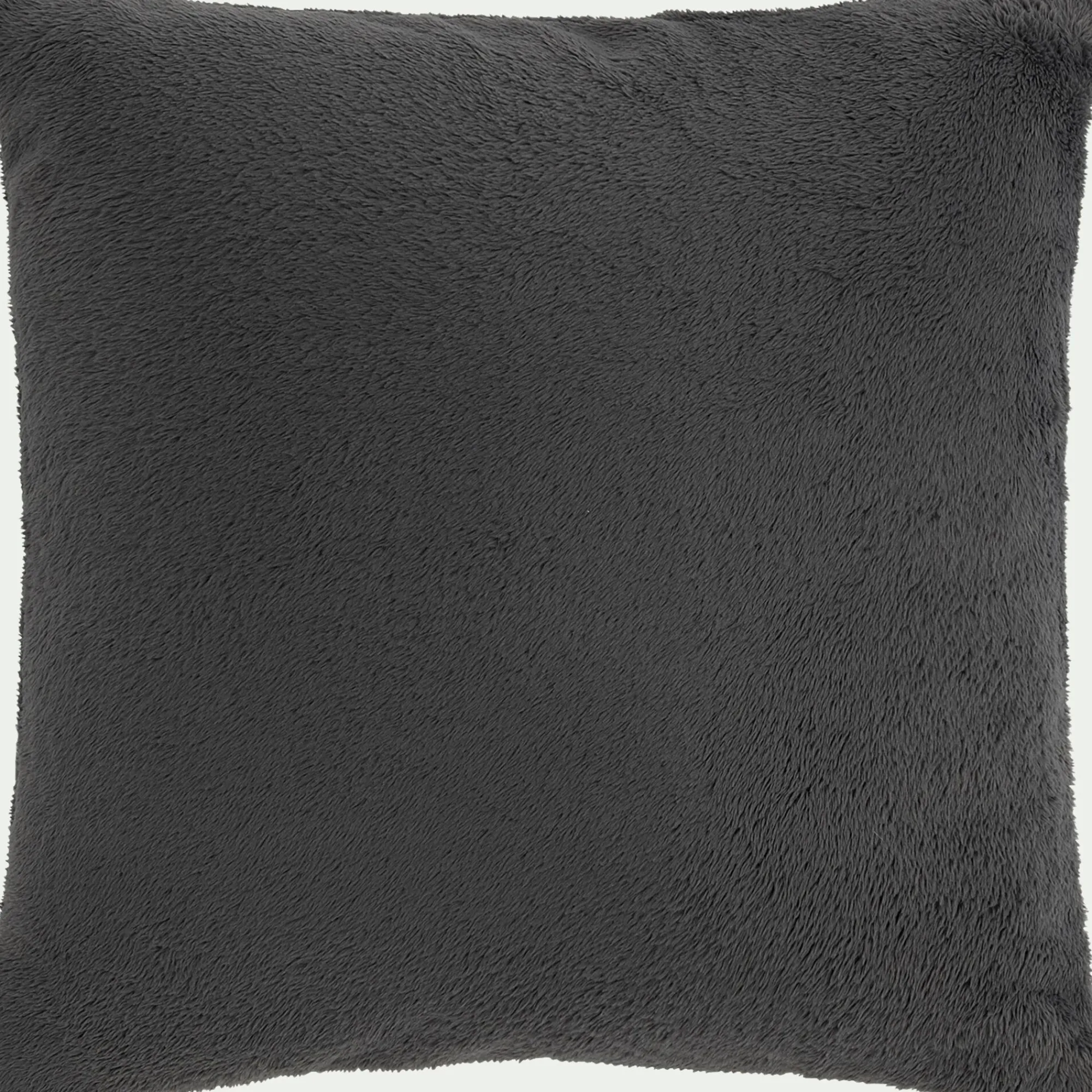 alinea Coussin|Housse De Coussin*Housse de coussin effet polaire 40x40cm - ardoise Gris