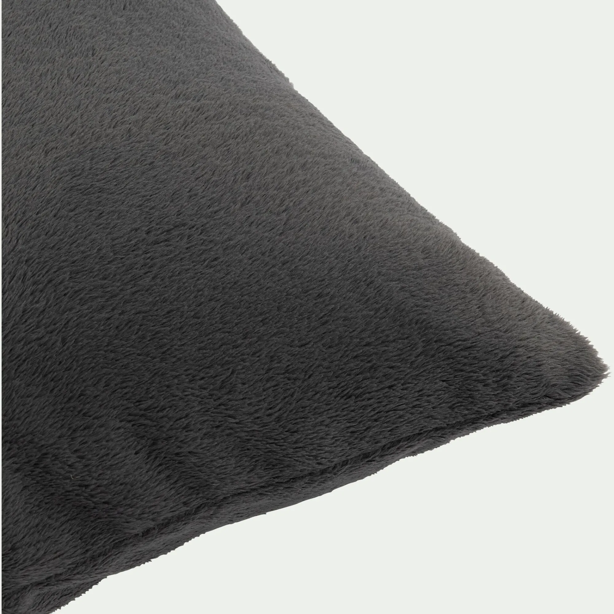 alinea Coussin|Housse De Coussin*Housse de coussin effet polaire 40x40cm - ardoise Gris