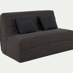 alinea Housse Clic-Clac & Bz*Housse pour canapé BZ et 2 housses de coussin 160x200cm - Gris anthracite