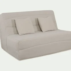 alinea Housse Clic-Clac & Bz*Housse pour canapé BZ et 2 housses de coussin 160x200 cm - Beige