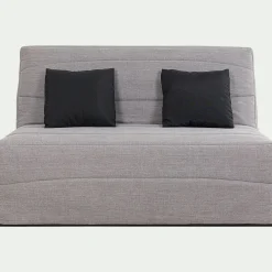 alinea Housse Clic-Clac & Bz*Housse pour canapé BZ et 2 housses de coussin 160x200cm - borie Gris