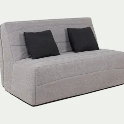 alinea Housse Clic-Clac & Bz*Housse pour canapé BZ et 2 housses de coussin 160x200cm - borie Gris