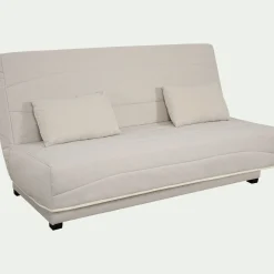 alinea Housse Clic-Clac & Bz*Housse pour clic-clac et 2 housses de coussin 130x190 cm - Beige