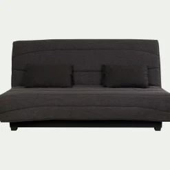 alinea Housse Clic-Clac & Bz*Housse pour clic-clac 130x190cm et 2 housses de coussin - anthracite Gris