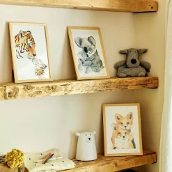 alinea Matelas Enfant|Déco Murale*Image aquarelle encadrée famille de koalas - A4 Naturel