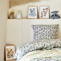 alinea Matelas Enfant|Déco Murale*Image aquarelle encadrée famille de koalas - A4 Naturel