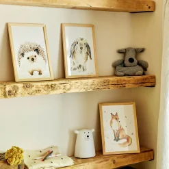 alinea Matelas Enfant|Déco Murale*Image aquarelle encadrée Lapin bélier - A4