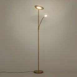 alinea Lampadaire Droit*Lampadaire électrifié droit en acier H180cm - Doré