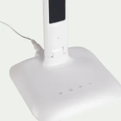 alinea Lampe De Bureau*Lampe à clapet tactile avec écran - H33,5cm Blanc