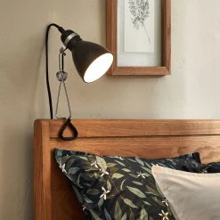 alinea Lampe De Bureau|Lampe À Poser*Lampe à pince électrifiée en acier - H34cm Noir