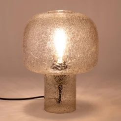 alinea Lampe À Poser*Lampe à poser en verre bullé D24cm - Transparent
