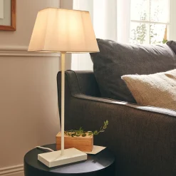 alinea Lampe De Chevet|Lampe À Poser*Lampe à poser électrifiée en coton H47cm - Blanc