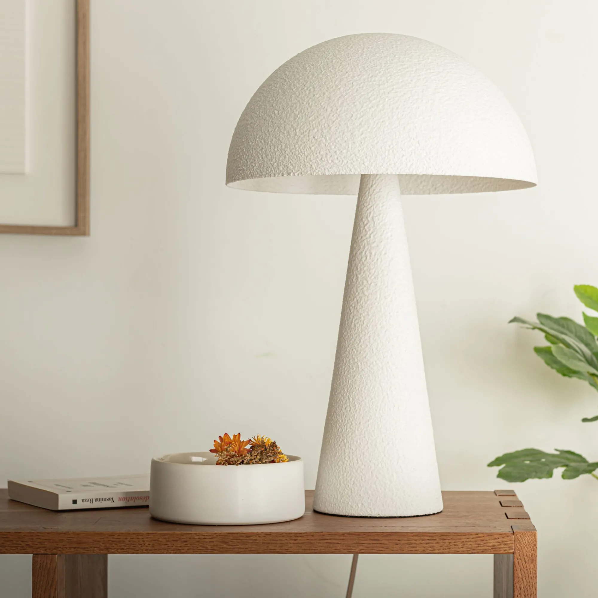 alinea Lampe De Chevet|Lampe De Bureau*Lampe à poser électrifiée en acier H30cm - Blanc