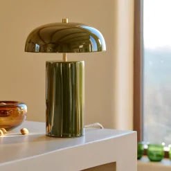 alinea Lampe À Poser*Lampe à poser électrifiée en porcelaine D23,2cm - Vert