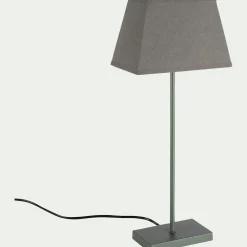 alinea Lampe De Chevet|Lampe À Poser*Lampe à poser électrifiée en coton - cèdre H47cm Vert
