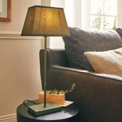 alinea Lampe De Chevet|Lampe À Poser*Lampe à poser électrifiée en coton - cèdre H47cm Vert