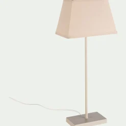 alinea Lampe De Chevet|Lampe À Poser*Lampe à poser électrifiée en coton H47cm - alpilles Beige