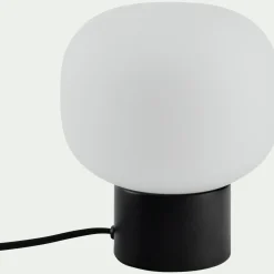 alinea Lampe À Poser*Lampe à poser électrifiée en verre et en fer - Noir