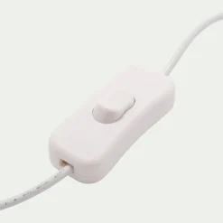 alinea Matelas Enfant|Lampe Chambre Enfant*Lampe à poser électrifiée forme château en porcelaine H25cm - Blanc