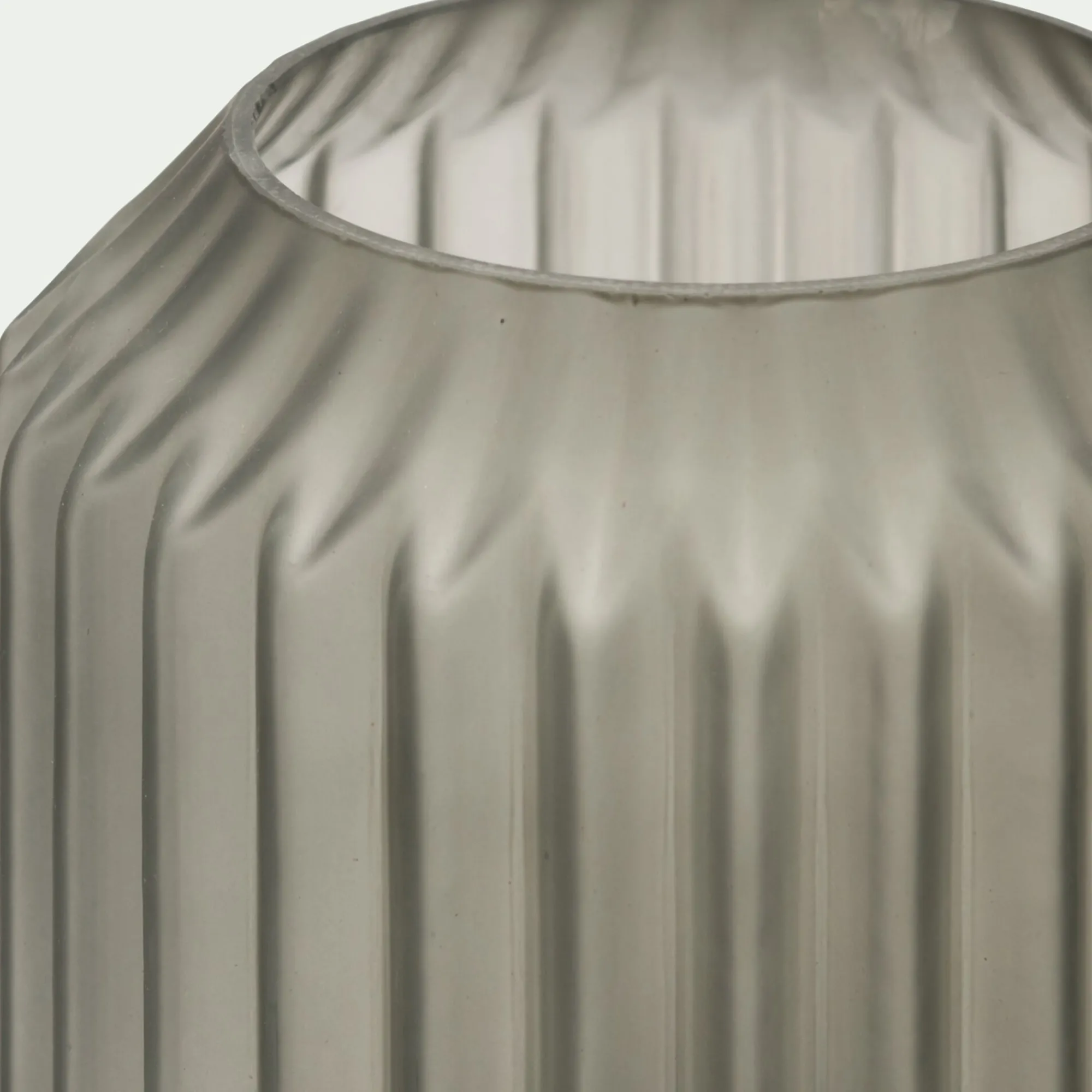 alinea Lampe De Chevet|Lampe De Bureau*Lampe de table en verre et acier H17cm - Gris