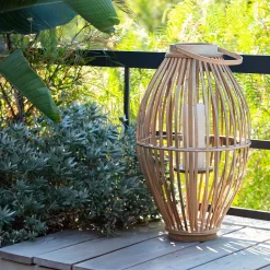 alinea Lanterne Exterieur|Lanterne*Lanterne en rotin - D34.5xH60.5cm Naturel