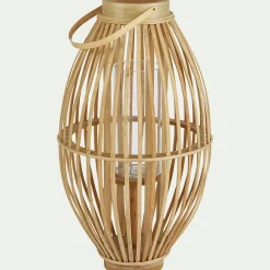 alinea Lanterne Exterieur|Lanterne*Lanterne en rotin - D34.5xH60.5cm Naturel