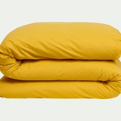 alinea Parure De Lit*Linge de lit uni en coton - genet Jaune
