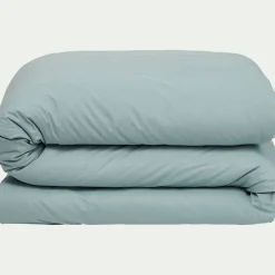 alinea Parure De Lit*Linge de lit uni en coton - calaluna Bleu