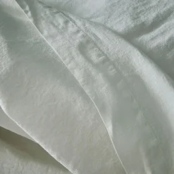 alinea Parure De Lit*Linge de lit uni en lin lavé - capelan Blanc