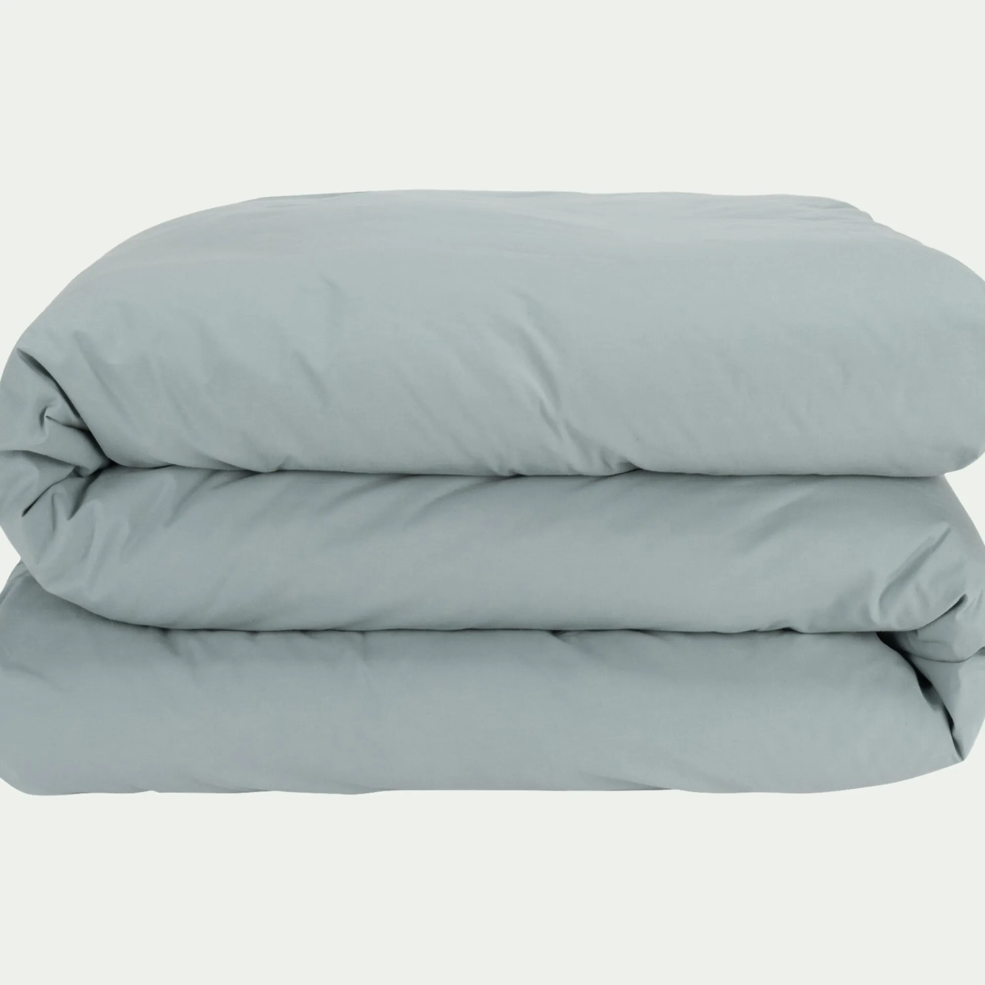 alinea Parure De Lit*Linge de lit uni en percale - calaluna Bleu