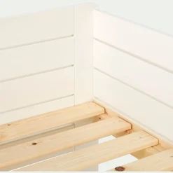 alinea Lit Enfant|Lit Enfant*Lit évolutif 1 place en pin massif 3 positions pour enfant - Blanc