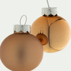 alinea Boule De Noël*Lot de 16 boules de Noël en verre D3,5cm - Doré
