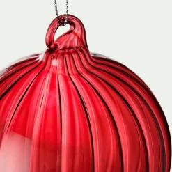alinea Boule De Noël*Lot de 6 boules de Noël en verre D8cm - Rouge