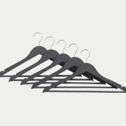 alinea Dressing*Lot de 5 cintres en bois - gris