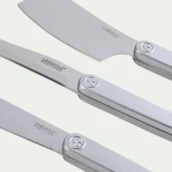 alinea Couteau De Cuisine|Couvert De Table*Lot de 3 couteaux à fromage en inox - Argenté