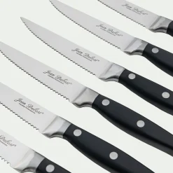 alinea Couteau De Cuisine*Lot de 6 couteaux à steak en inox - Noir