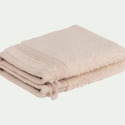 alinea Gant De Toilette*Lot de 2 gants de toilette bouclette en coton - grège Rose