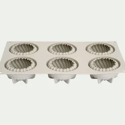 alinea Moule À Gâteau*Lot de 6 moules à gâteau en silicone platinium D7,3cm - Gris