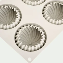 alinea Moule À Gâteau*Lot de 6 moules à gâteau en silicone platinium D7,3cm - Gris