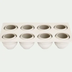 alinea Moule À Gâteau*Lot de 8 moules à gâteau en silicone platinium D6,2cm - Gris