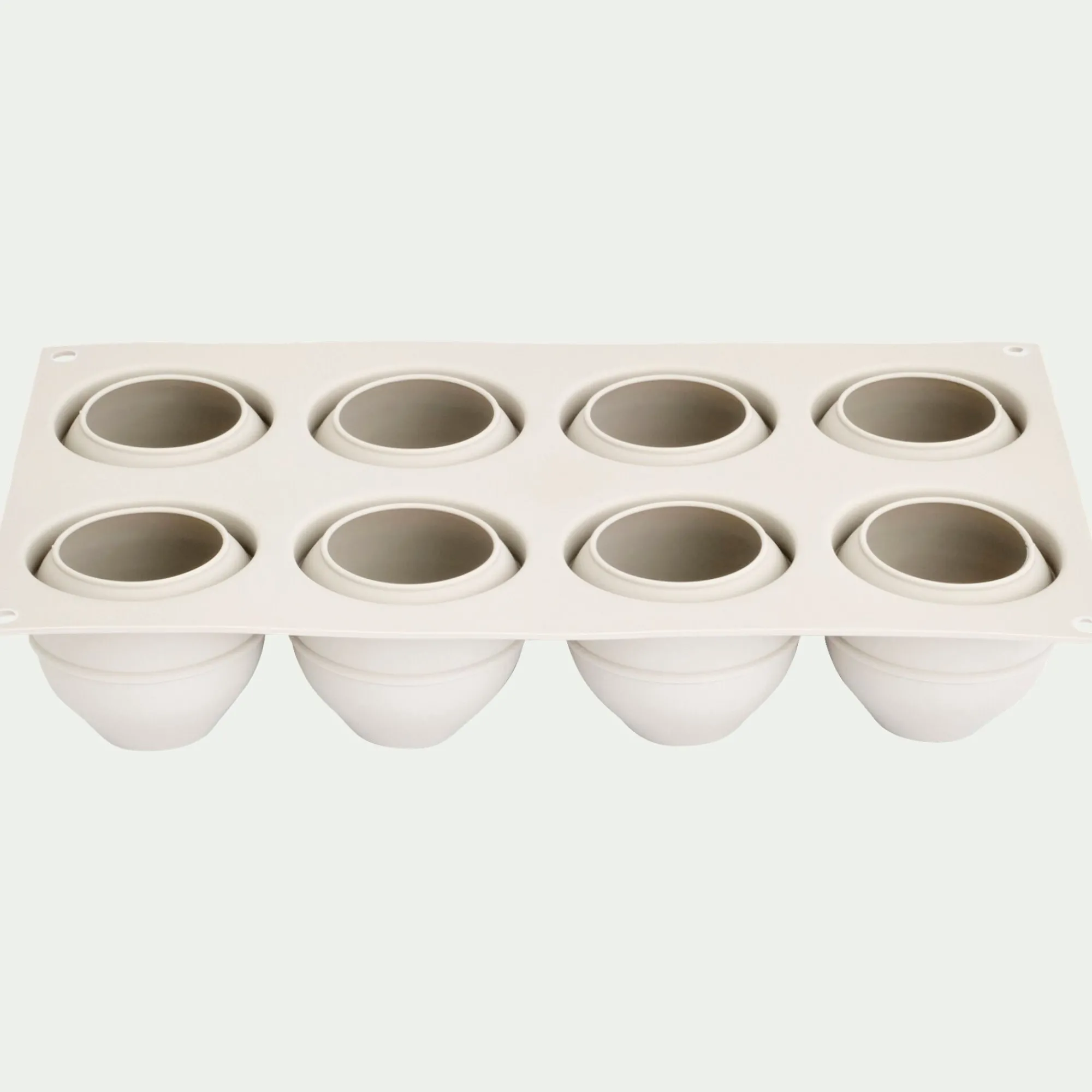 alinea Moule À Gâteau*Lot de 8 moules à gâteau en silicone platinium D6,2cm - Gris