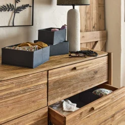 alinea Accessoire De Salle De Bain|Panier*Lot de 5 paniers organiseur - gris