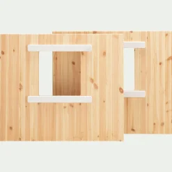 alinea Lit Enfant|Lit Enfant*Lot de 2 panneaux pour lit cabane 75x91,5cm - Bois clair