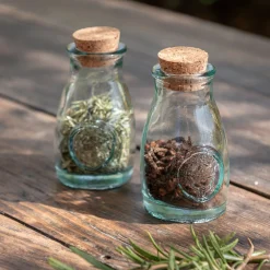 alinea Salière Et Poivrière*Lot de 2 pots en verre recyclé 10cl - Transparent