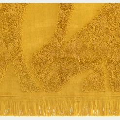alinea Serviette Invité*Lot de 2 serviettes invité en coton - 30x50cm Jaune argan