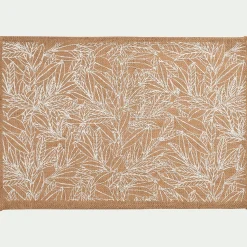 alinea Set De Table|Nappe Et Serviette De Noël*Lot de 4 sets de table motif laurier en jute 30x45cm - Naturel
