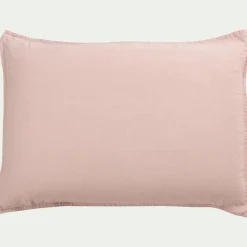 alinea Taie D'Oreiller*Lot de 2 taies d'oreiller en lin lavé - rosa 50x70cm Rose