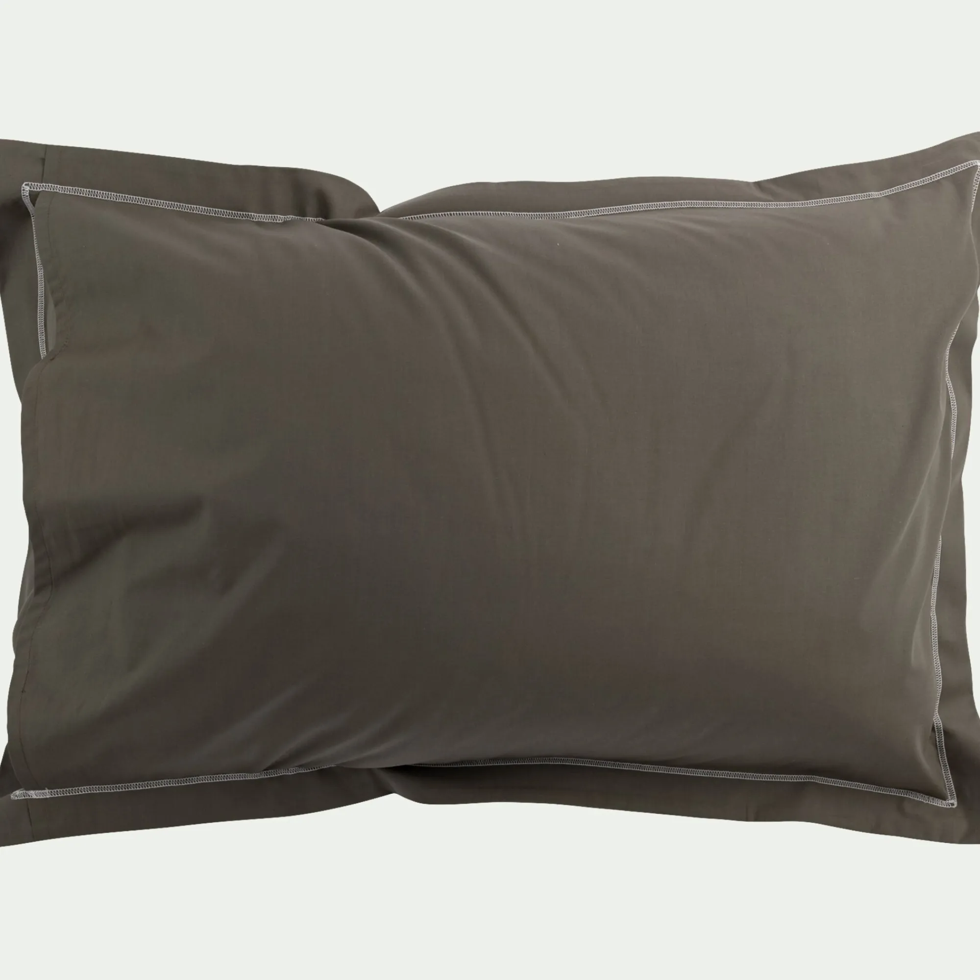 alinea Taie D'Oreiller*Lot de 2 taies d'oreiller en percale de coton 50x70cm - cèdre Vert