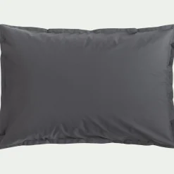 alinea Taie D'Oreiller*Lot de 2 taies d'oreiller en percale de coton - ardoise 50x70cm Gris